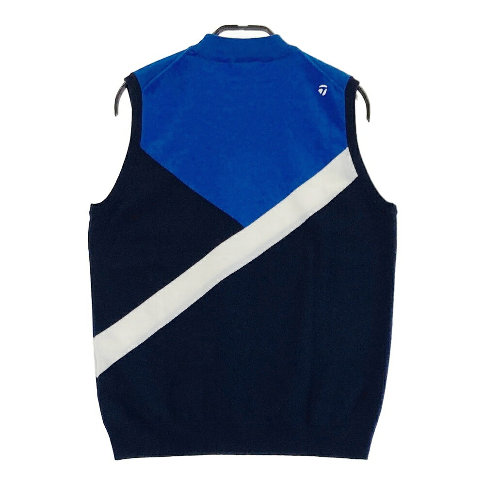 TAYLOR MADE テーラーメイド ニットベスト ネイビー系 L 【中古】ゴルフウェア レディース