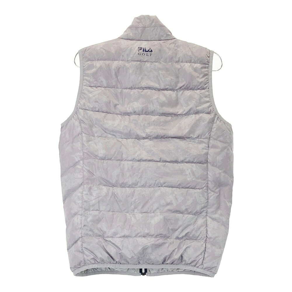 FILA GOLF フィラゴルフ SX4JM201 ダウンベスト 総柄 パープル系 M 【中古】ゴルフウェア レディース