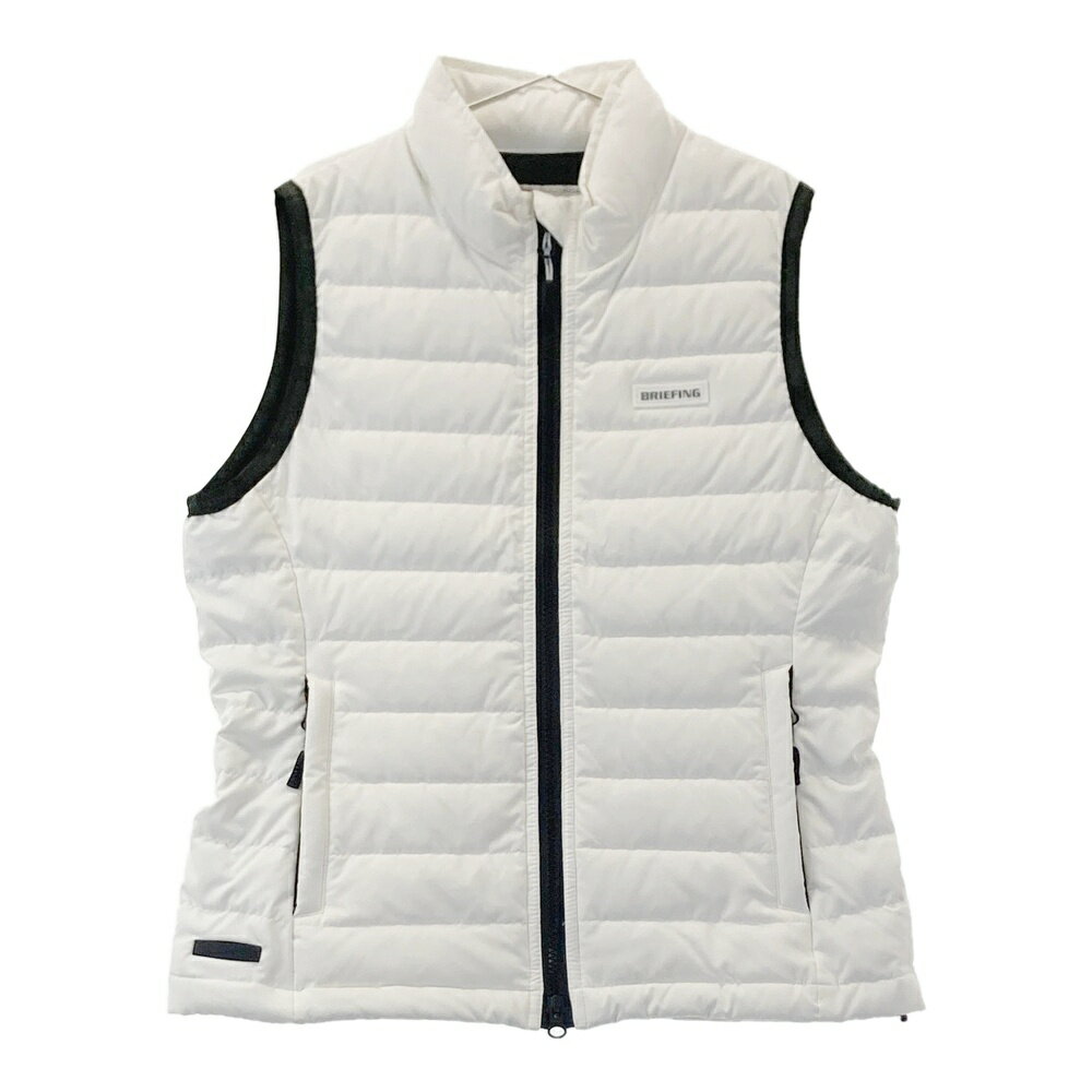 BRIEFING GOLF ブリーフィング TAION ダウンベスト ホワイト系 S 【中古】ゴルフウェア レディース