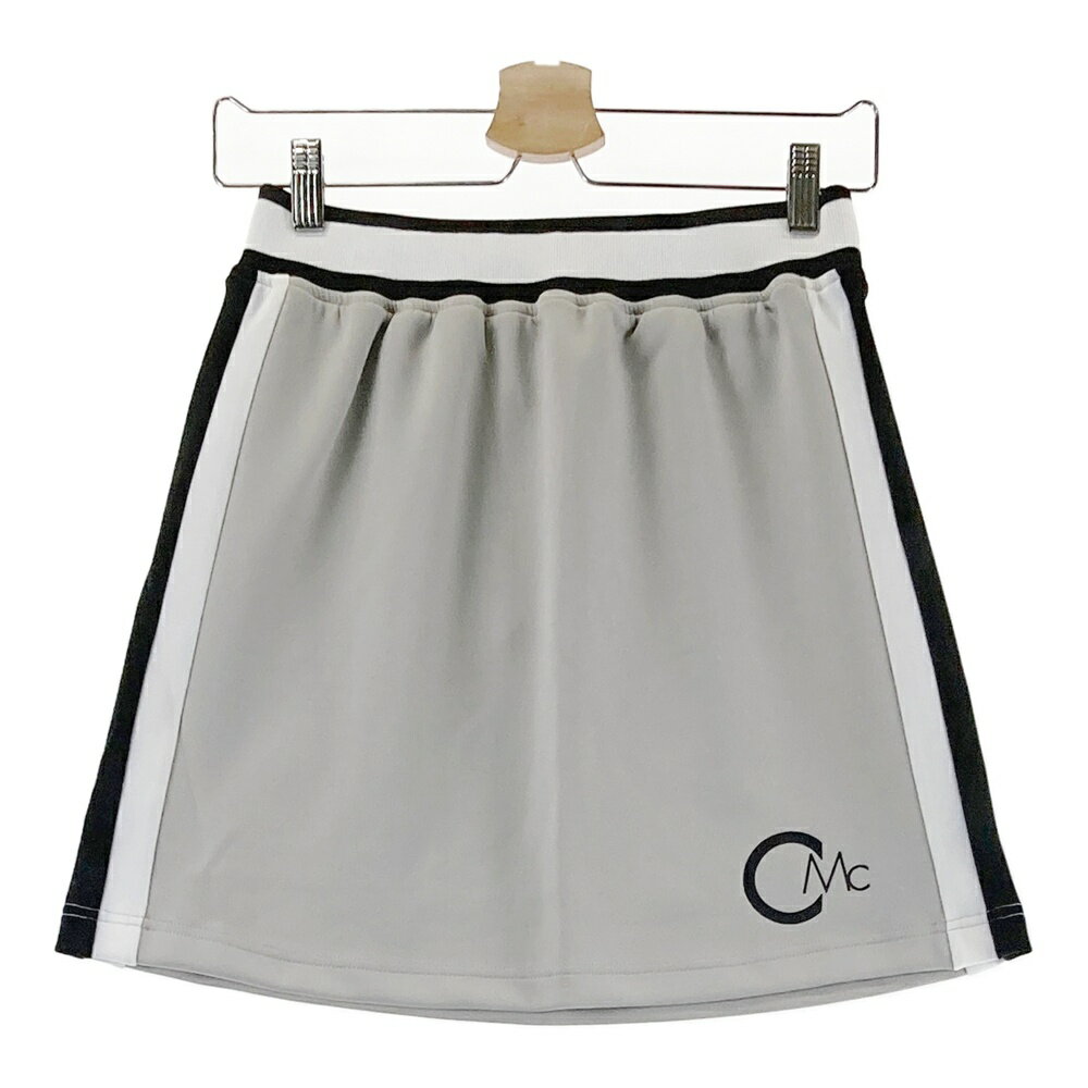 CECIL McBEE green セシルマクビーグリーン 2023年モデル 裏地付 スウェットスカート グレー系 2 【中古】ゴルフウェア レディース