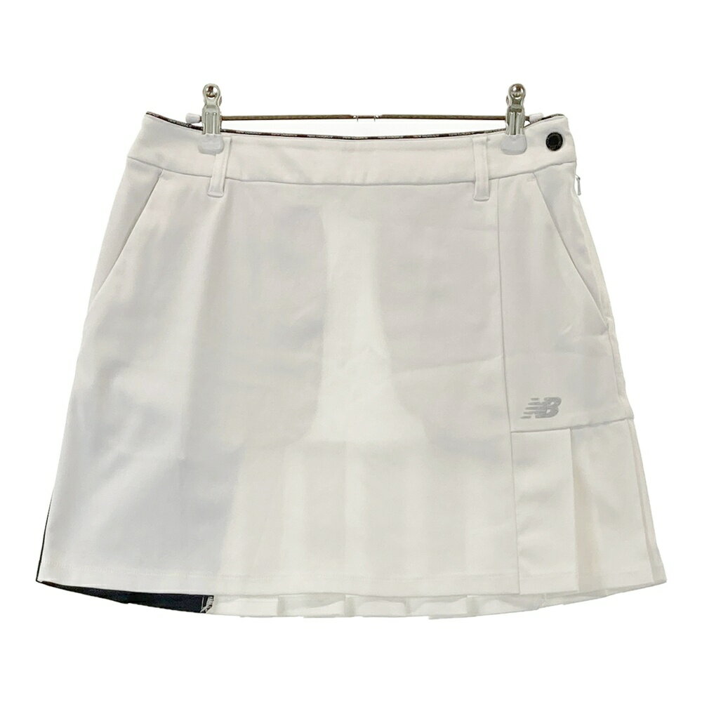 NEW BALANCE GOLF ニューバランス プリーツスカート ホワイト系 1 【中古】ゴルフウェア レディース