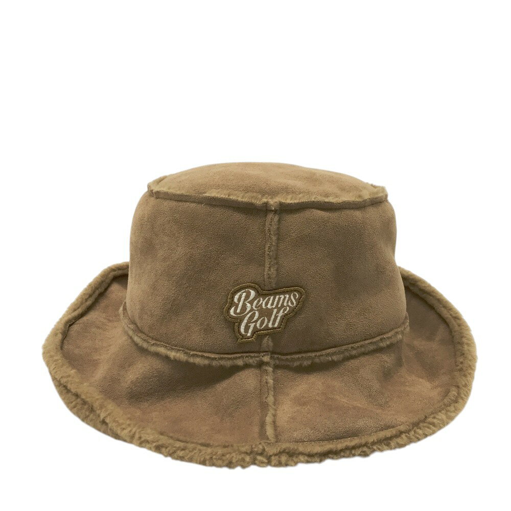 BEAMS GOLF ビームスゴルフ フェイクムートン ハット ブラウン系 57cm 【中古】ゴルフウェア