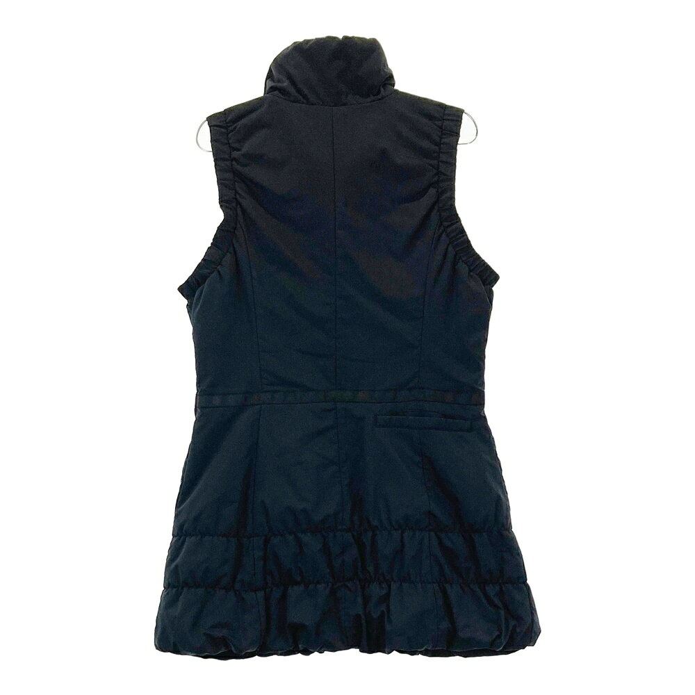 marie claire sport マリクレール スポール 中綿 ジップワンピース ブラック系 L 【中古】ゴルフウェア レディース