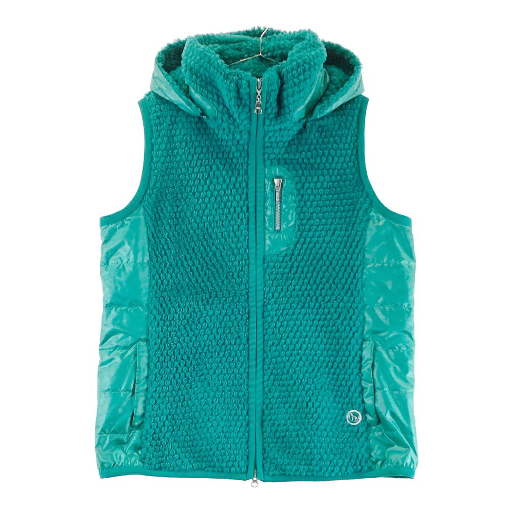 ADABAT アダバット 蓄熱 2WAY ファー切替 中綿ベスト グリーン系 42 【中古】ゴルフウェア レディース