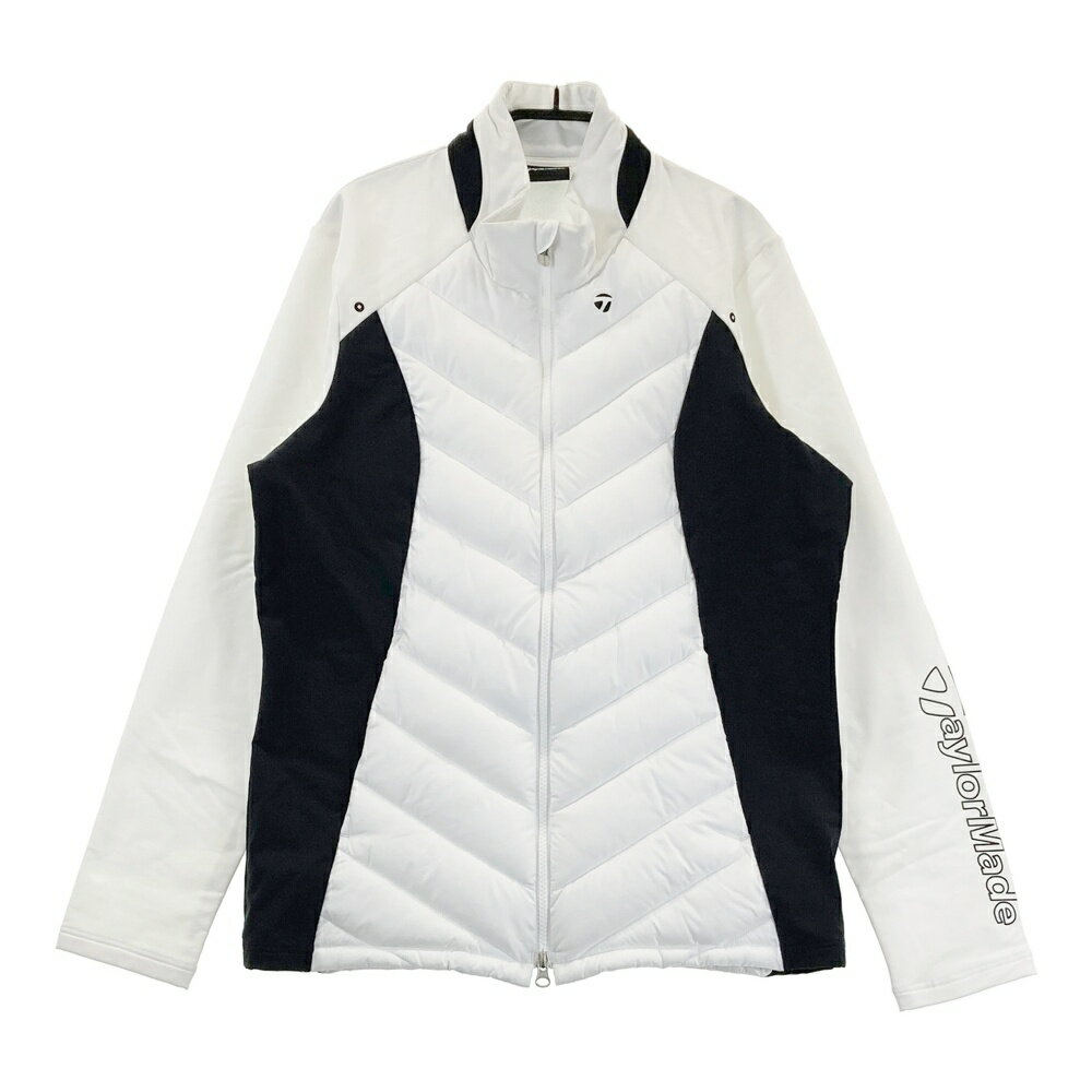 TAYLOR MADE テーラーメイド 中綿切替 ジップジャケット ホワイト系 O 【中古】ゴルフウェア レディース