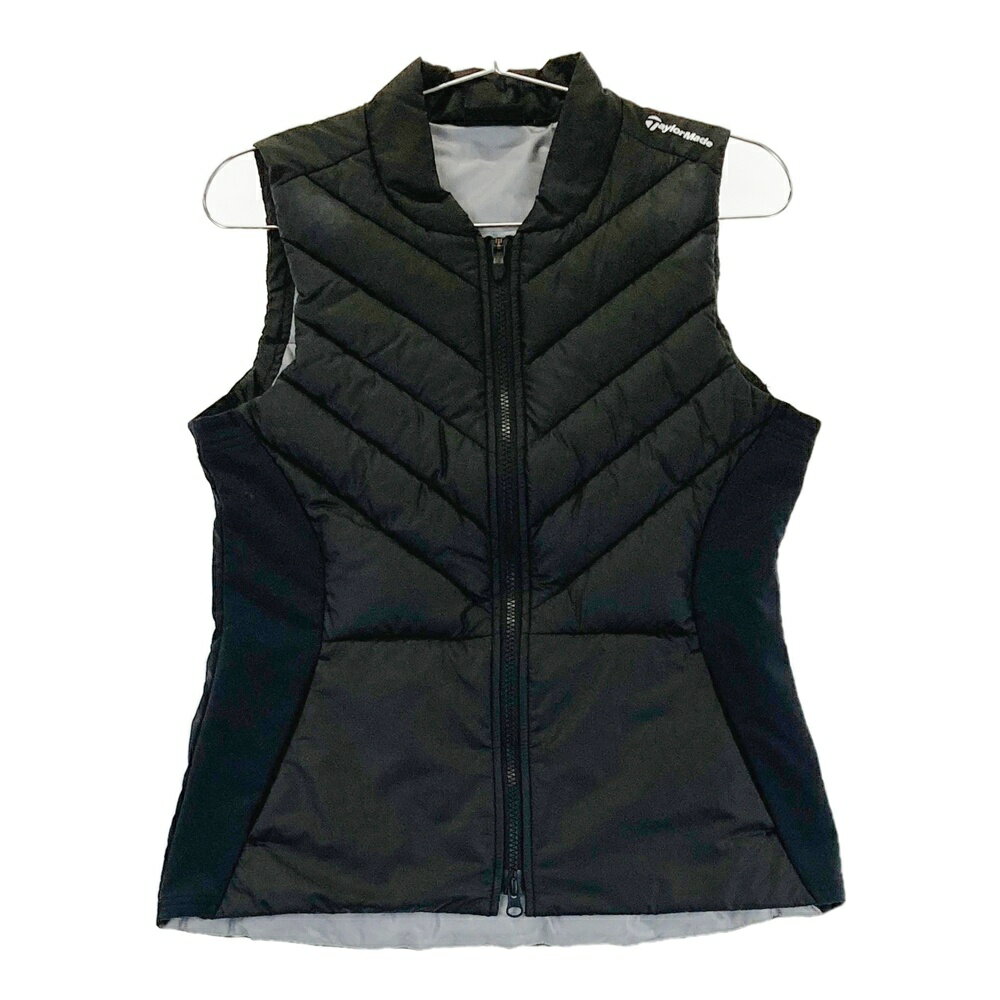 TAYLOR MADE テーラーメイド 中綿ベスト ブラック系 M 【中古】ゴルフウェア レディース