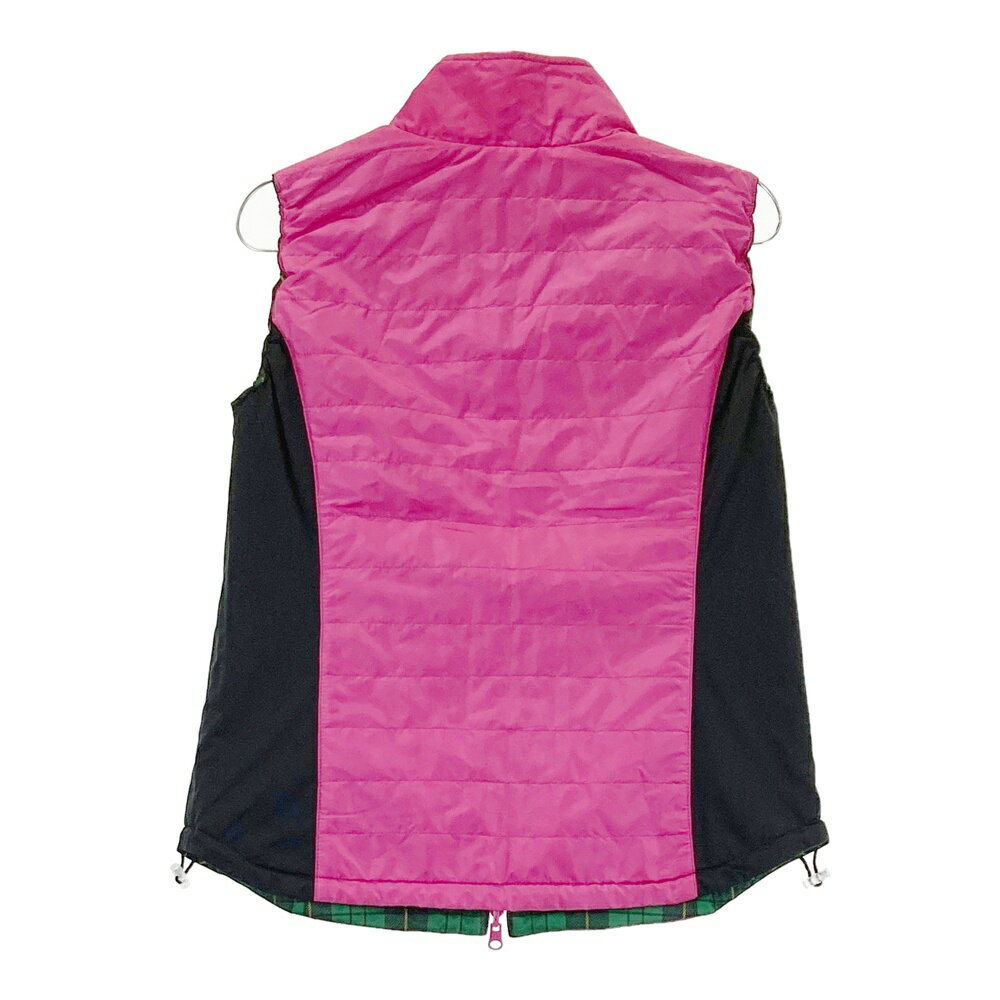 VIVA HEART ビバハート リバーシブル 中綿 ジップベスト ピンク系 40 【中古】ゴルフウェア レディース