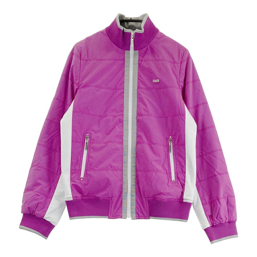 LANVIN SPORT ランバン スポール 中綿 ジップジャケット ピンク系 38 【中古】ゴルフウェア レディース
