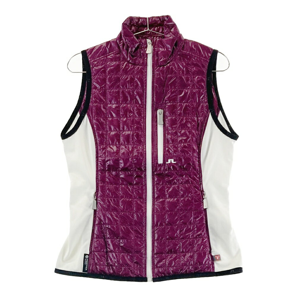 J.LINDEBERG ジェイリンドバーグ 074-42051 中綿 ジップベスト パープル系 M 【中古】ゴルフウェア レディース