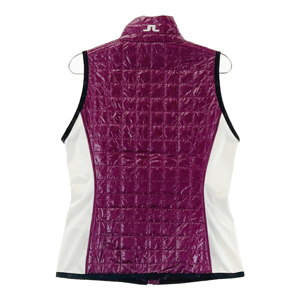 J.LINDEBERG ジェイリンドバーグ 074-42051 中綿 ジップベスト パープル系 M 【中古】ゴルフウェア レディース