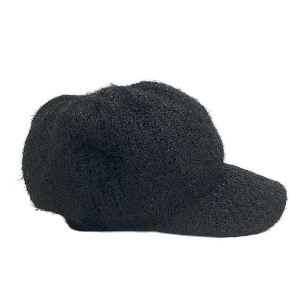 MASTER BUNNY EDITION マスターバニーエディション ブローチ付 ニットキャップ ブラック系 FR 【中古】ゴルフウェア