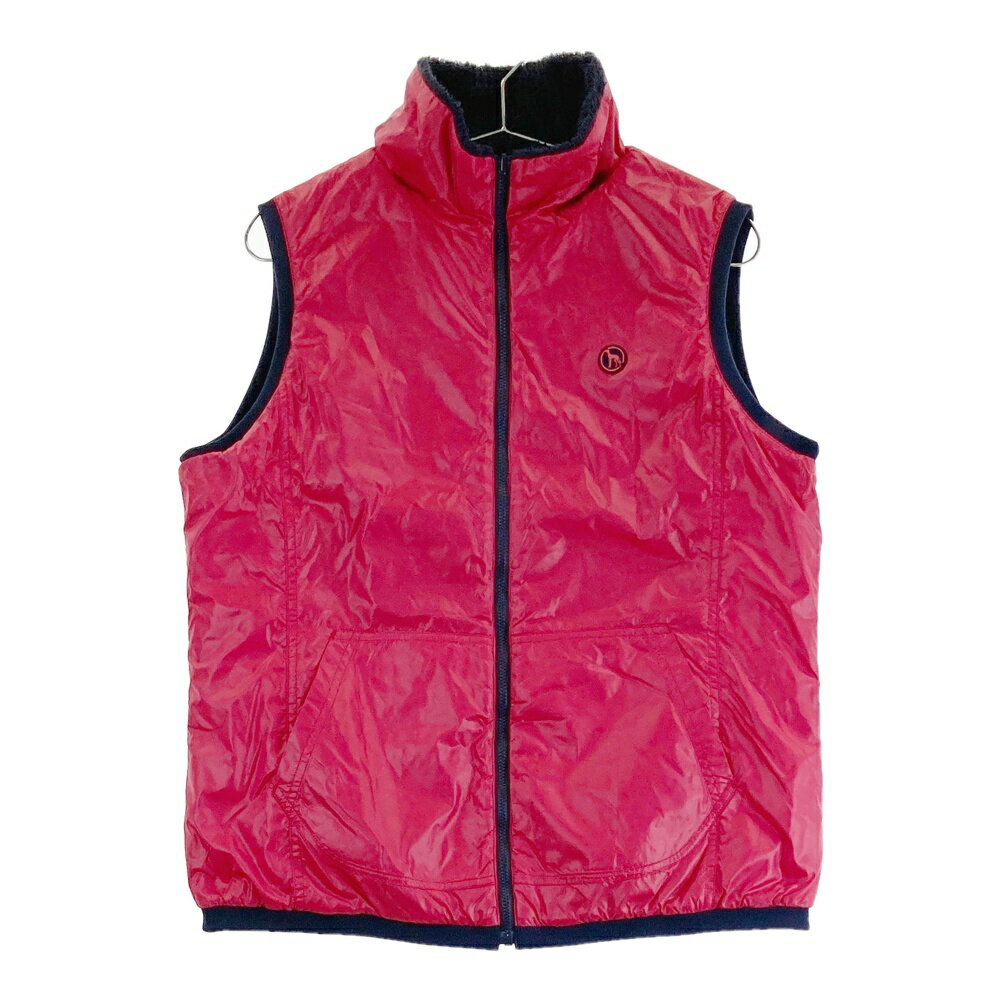 ADABAT アダバット リバーシブル 中綿切替 ボアベスト レッド系 42 【中古】ゴルフウェア レディース