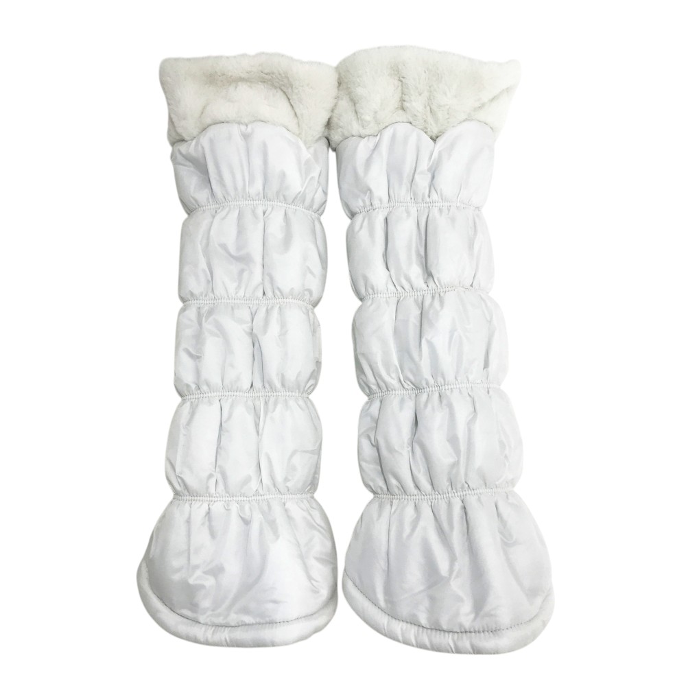 ST ANDREWS セントアンドリュース 裏起毛 レッグウォーマー ホワイト系 【中古】ゴルフウェア