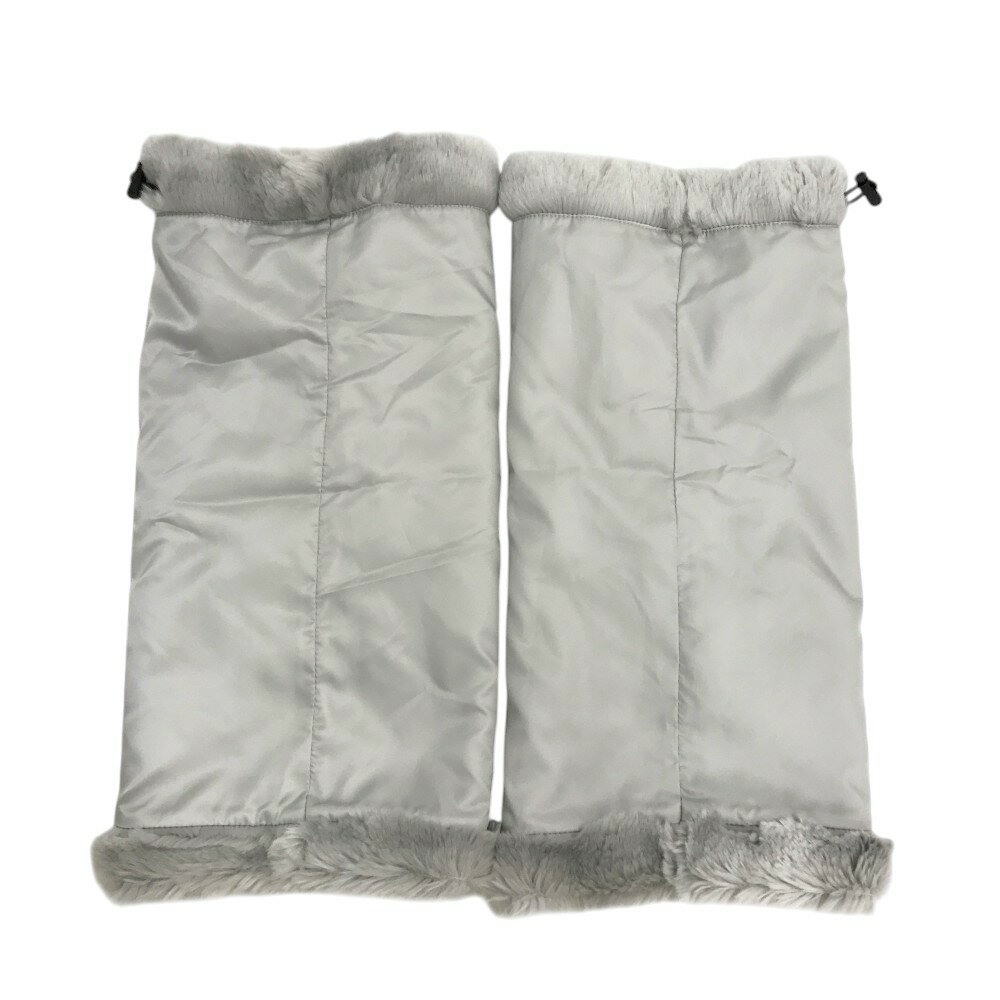 AND PER SE アンパスィ リバーシブル レッグウォーマー ファー グレー系 【中古】ゴルフウェア