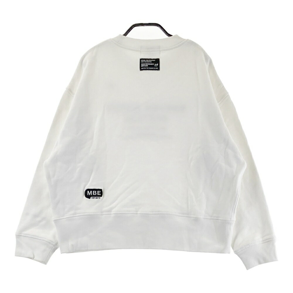 MASTER BUNNY EDITION マスターバニーエディション 2024年モデル 長袖　スウェットトレーナー ホワイト系 1 【中古】ゴルフウェア レディース