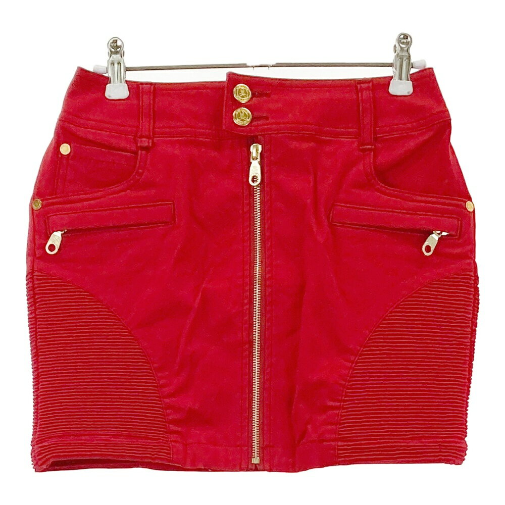 MARK&LONA マークアンドロナ ストレッチスカート レッド系 S 【中古】ゴルフウェア レディース