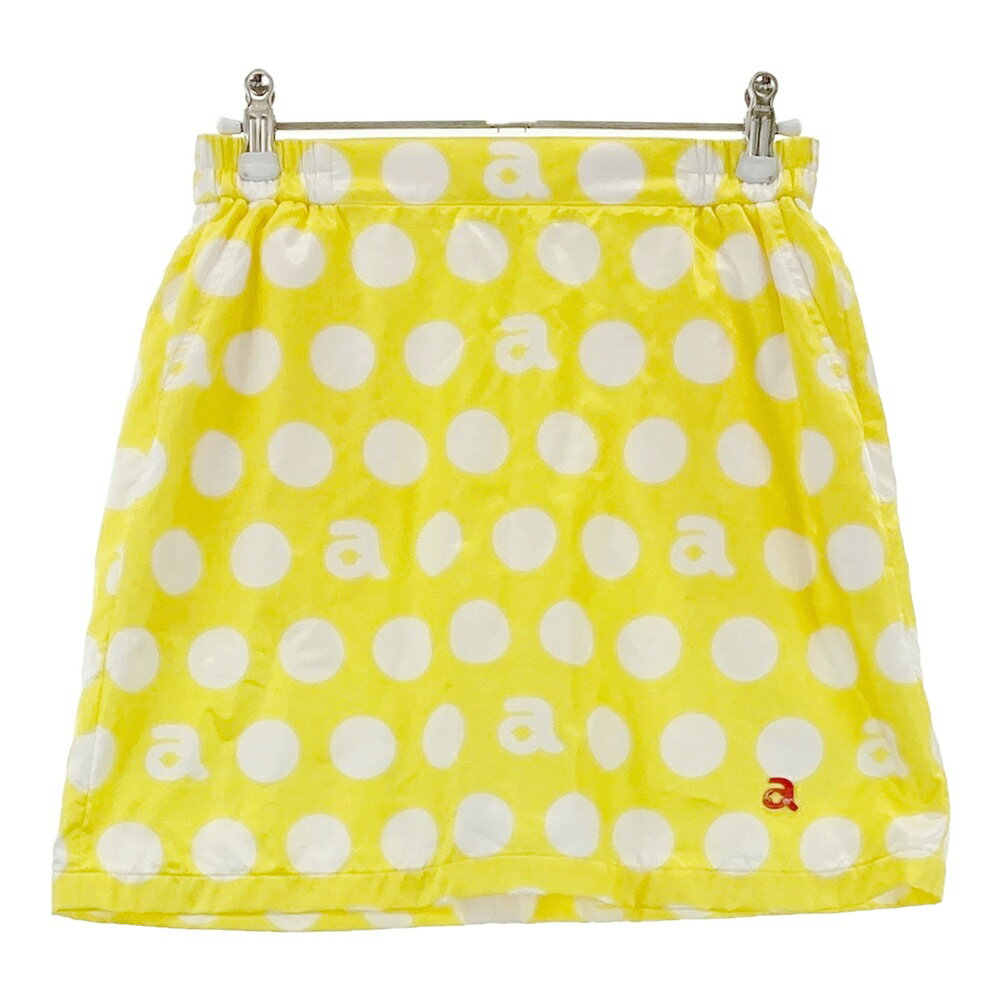 ARCHIVIO アルチビオ インナー付スカート ドット柄 イエロー系 36 【中古】ゴルフウェア レディース