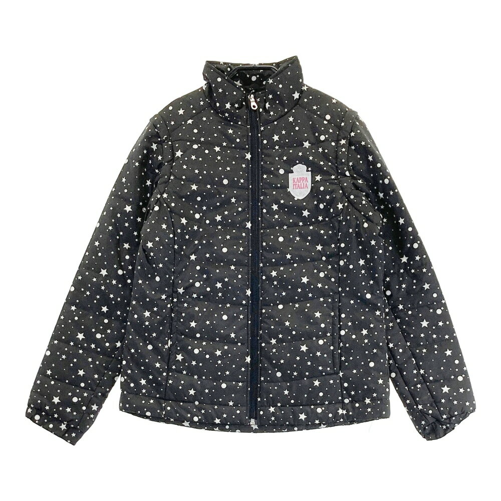 KAPPA GOLF カッパゴルフ 2WAY 中綿ジャケット ブラック系 L 【中古】ゴルフウェア レディース