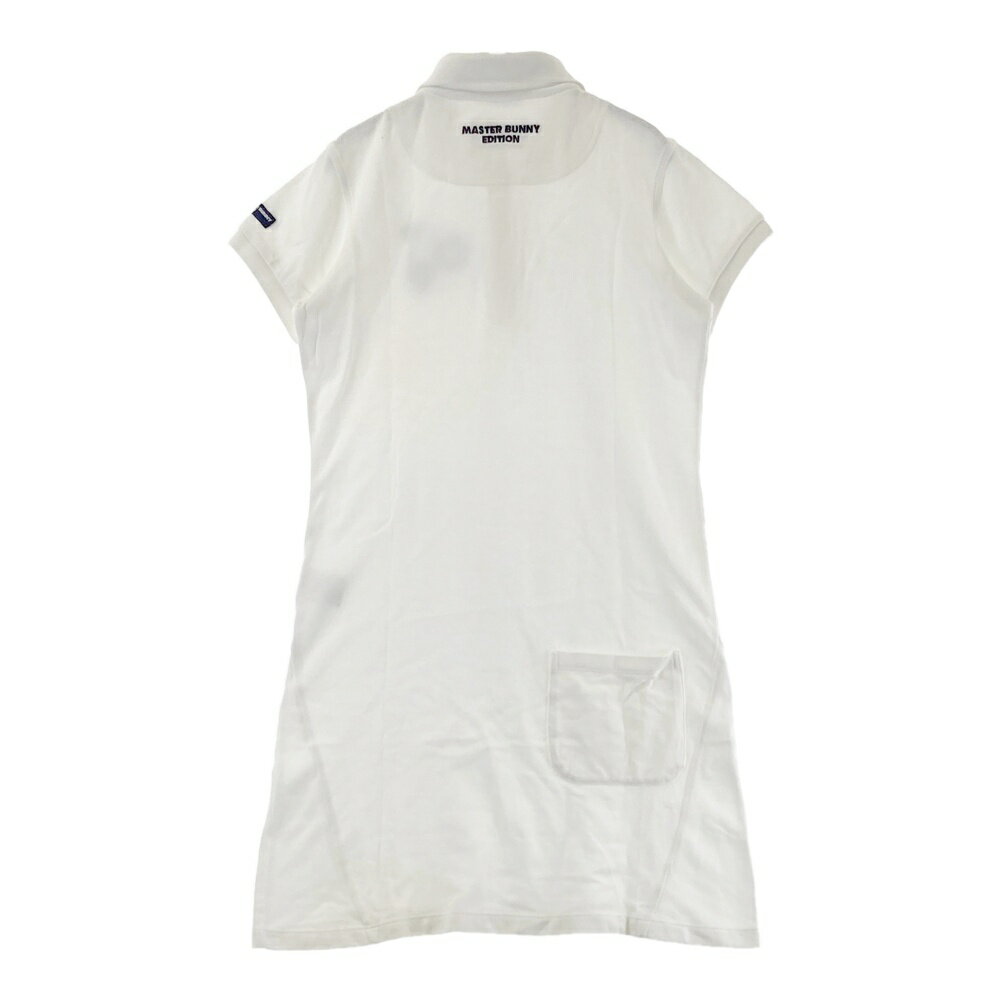 MASTER BUNNY EDITION マスターバニーエディション 半袖ワンピース ワッペン ホワイト系 0 【中古】ゴルフウェア レディース