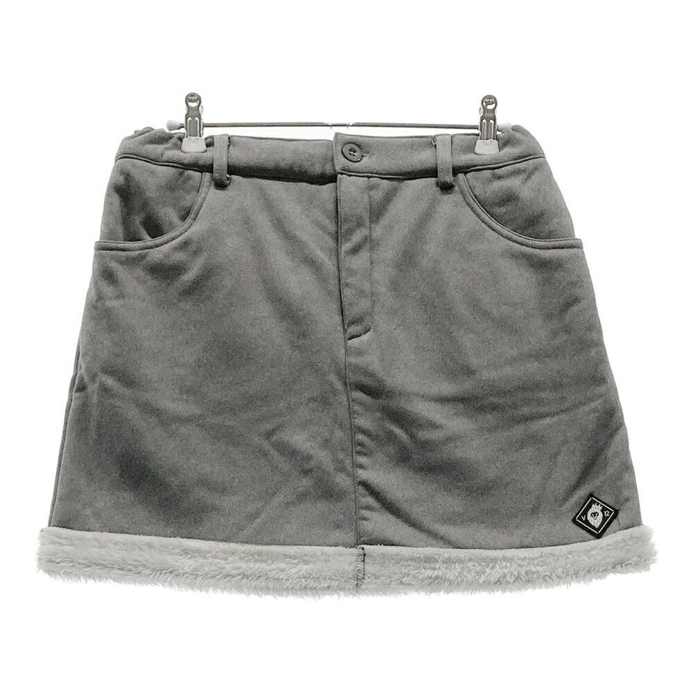 V12 ヴィトゥエルヴ スカート 裏地ボア グレー系 1 【中古】ゴルフウェア レディース