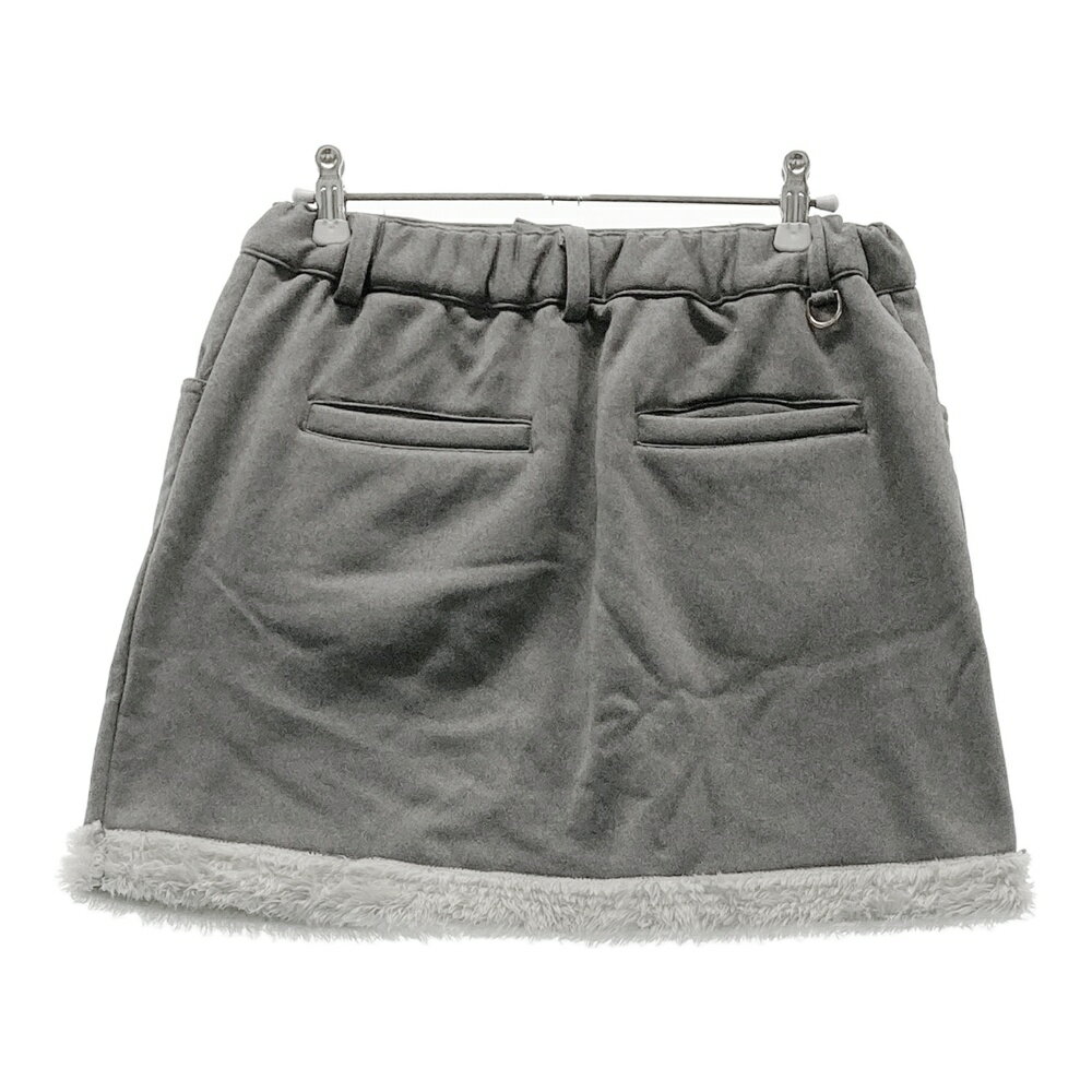 V12 ヴィトゥエルヴ スカート 裏地ボア グレー系 1 【中古】ゴルフウェア レディース