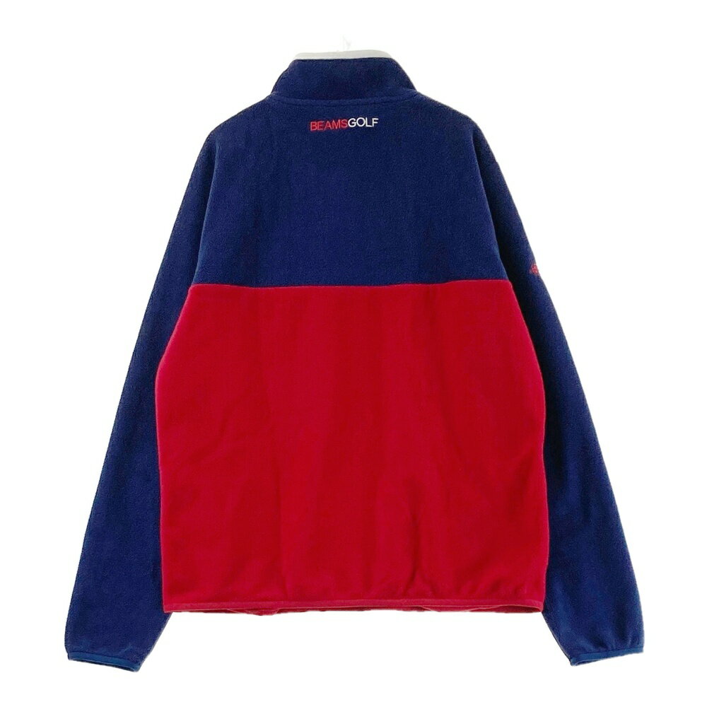 BEAMS GOLF ビームスゴルフ 裏地付フリース トレーナー レッド系 L 【中古】ゴルフウェア レディース