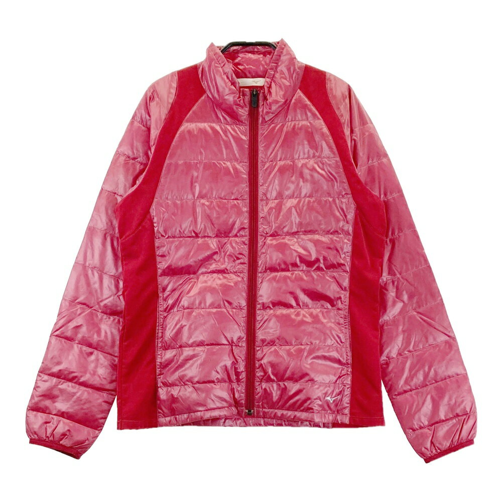 MIZUNO GOLF ミズノゴルフ ダウンジャケット レッド系 M 【中古】ゴルフウェア レディース