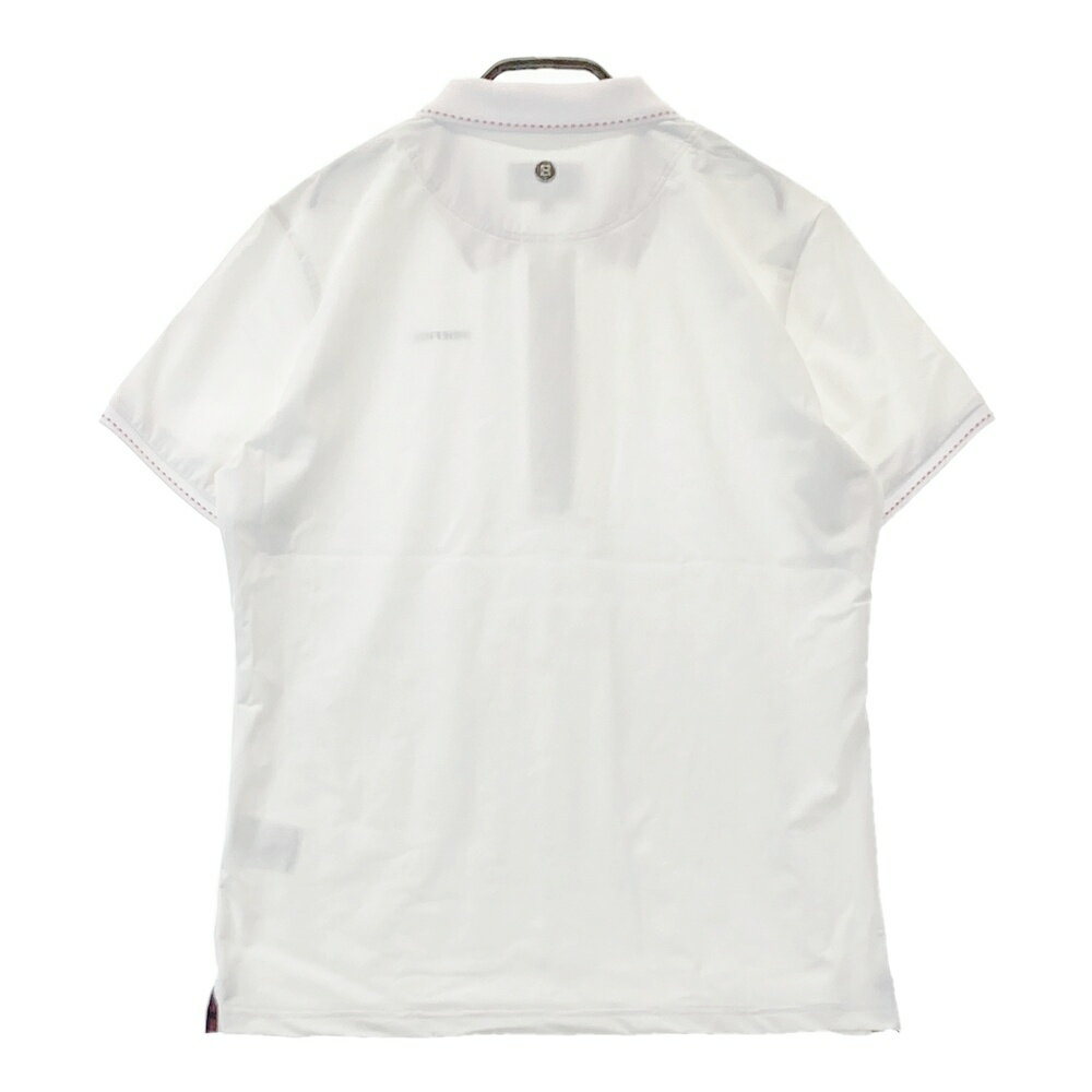 BRIEFING GOLF ブリーフィング 半袖ポロシャツ ホワイト系 L 【中古】ゴルフウェア レディース