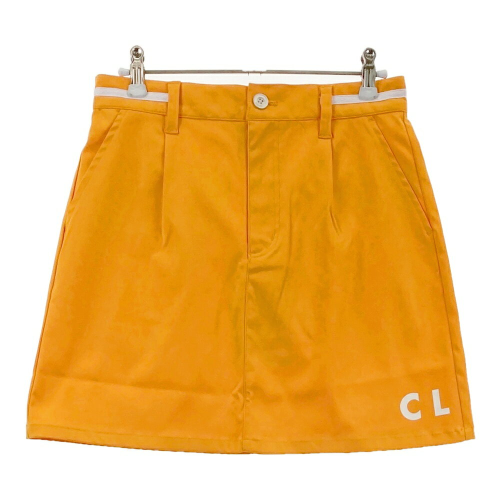 CLUNK クランク CL5MUP15 スカート オレンジ系 L 【中古】ゴルフウェア レディース