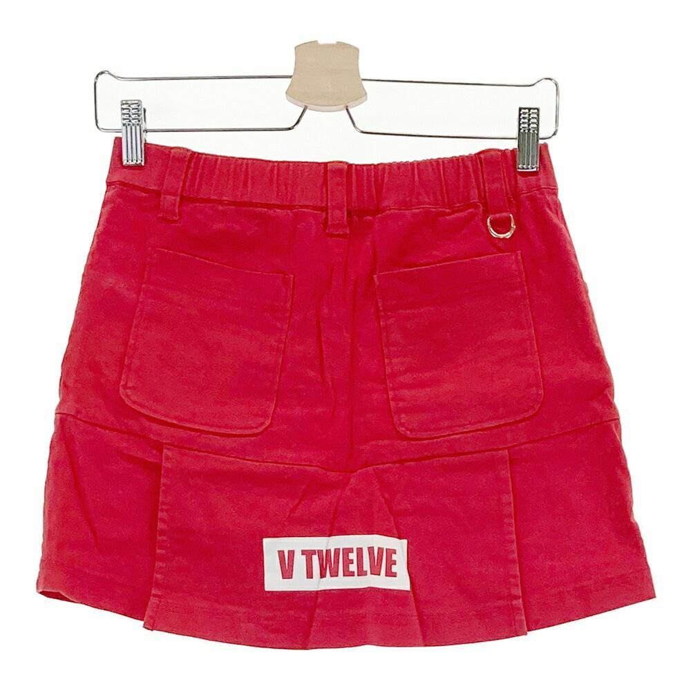 V12 ヴィトゥエルヴ インナー付ストレッチスカート レッド系 1 【中古】ゴルフウェア レディース