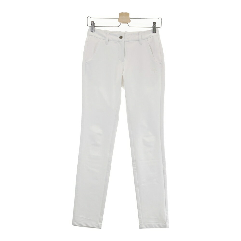 DESCENTE GOLF デサントゴルフ ストレッチパンツ ホワイト系 SS 【中古】ゴルフウェア レディース