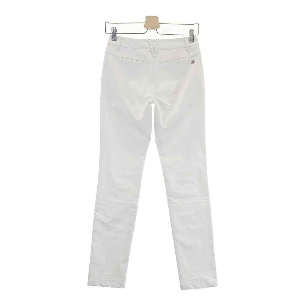 DESCENTE GOLF デサントゴルフ ストレッチパンツ ホワイト系 SS 【中古】ゴルフウェア レディース