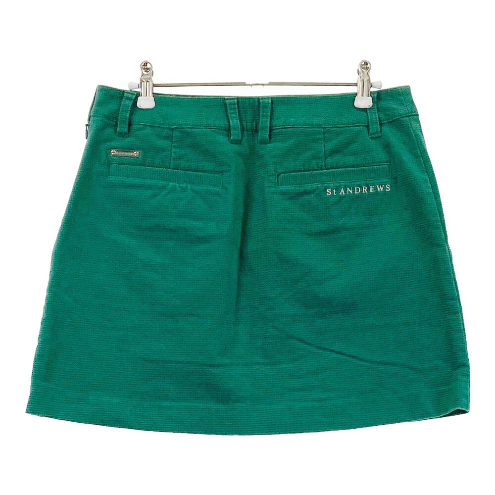 ST ANDREWS セントアンドリュース ストレッチスカート グリーン系 L 【中古】ゴルフウェア レディース