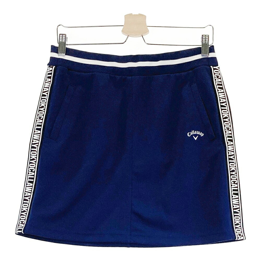CALLAWAY キャロウェイ ストレッチスカート ネイビー系 L 【中古】ゴルフウェア レディース