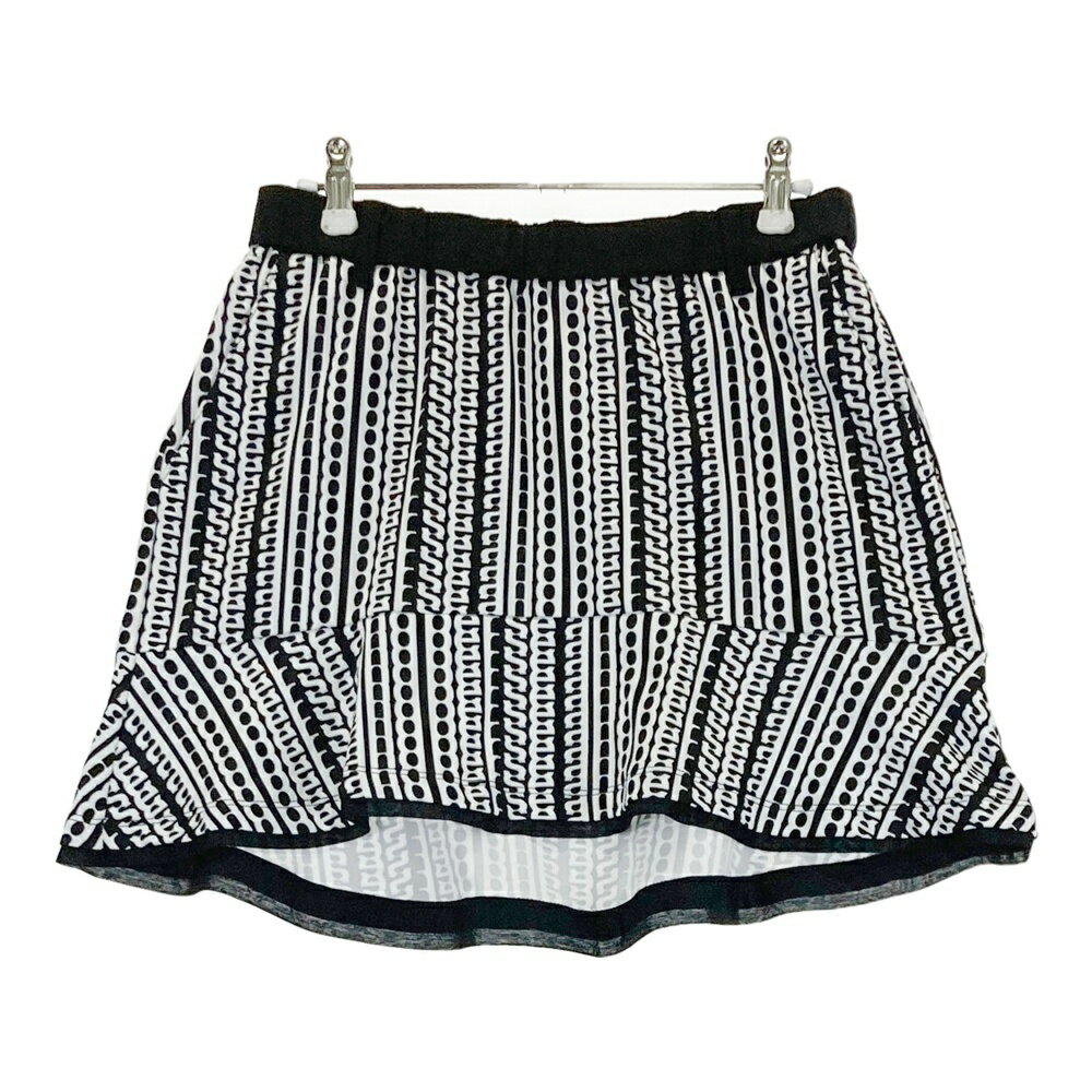 AND PER SE アンパスィ ; スカート 総柄 ブラック系 L 【中古】ゴルフウェア レディース