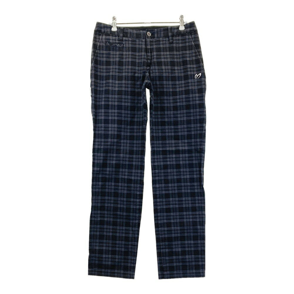 MASTER BUNNY EDITION マスターバニーエディション ストレッチパンツ チェック柄 ブラック系 2 【中古..