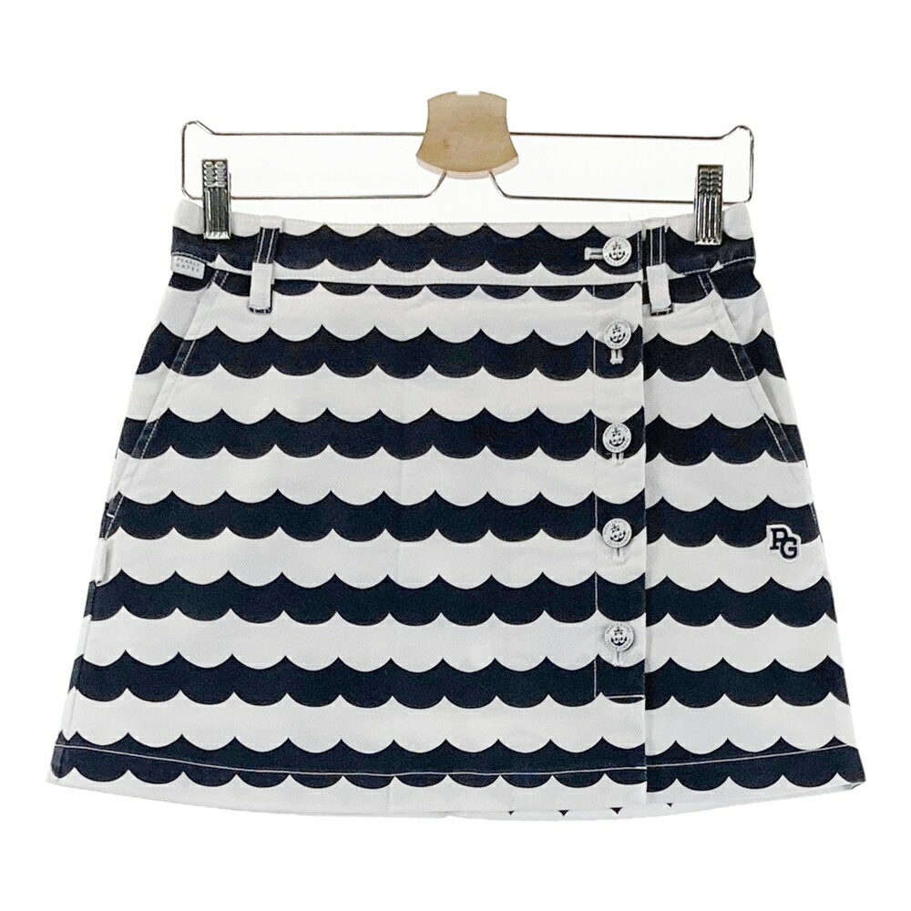 PEARLY GATES パーリーゲイツ ラップ スカート 総柄 ホワイト系 0 【中古】ゴルフ...