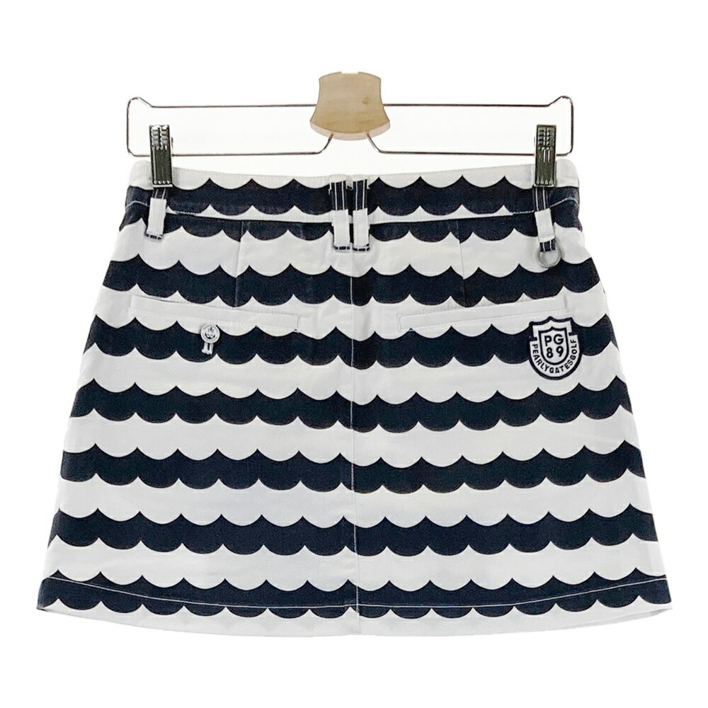 PEARLY GATES パーリーゲイツ ラップ スカート 総柄 ホワイト系 0 【中古】ゴルフ...