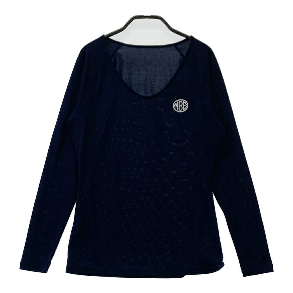 MASTER BUNNY EDITION マスターバニーエディション Uネック 長袖Tシャツ ネイビー系 0 【中古】ゴルフ..