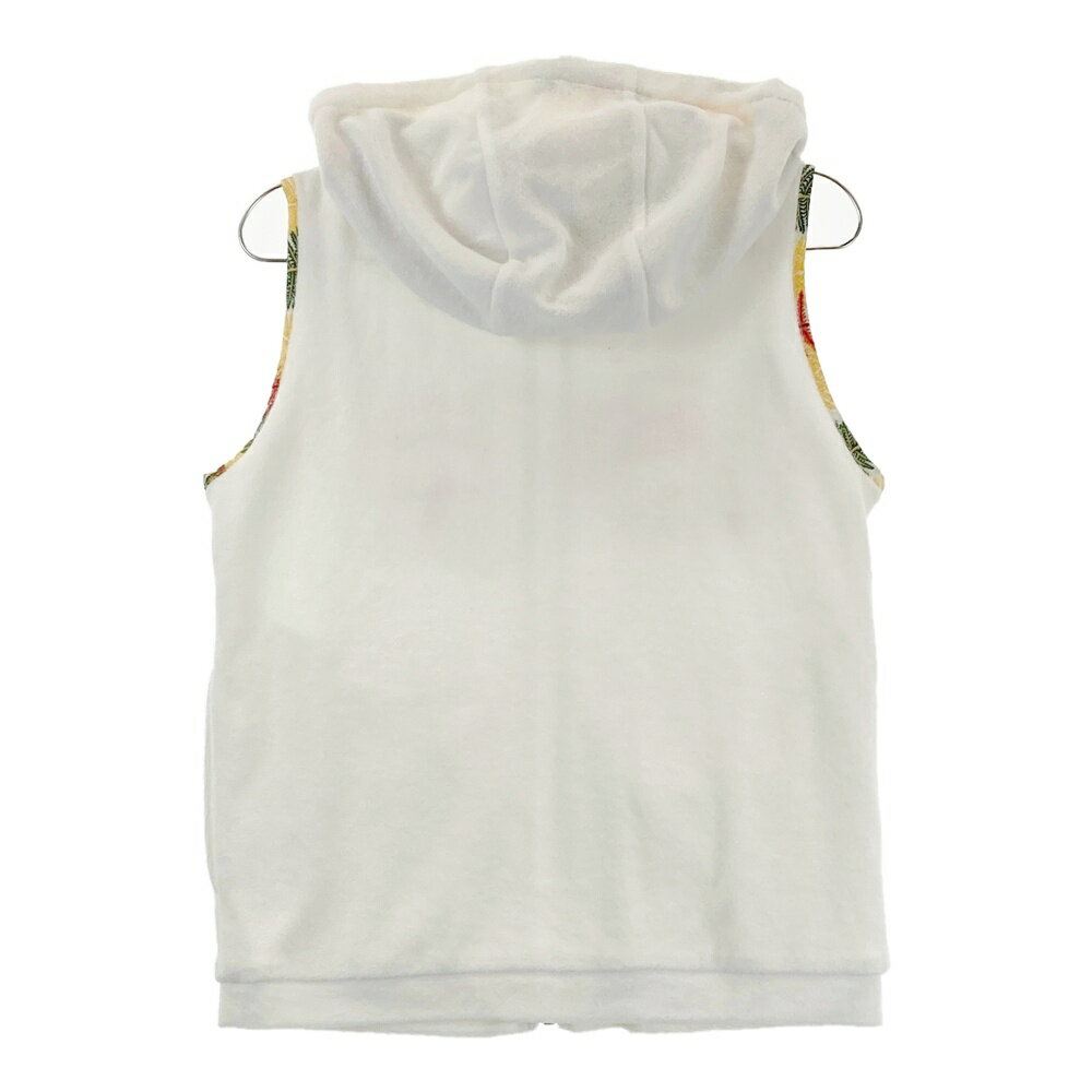 HORN GMT ホーン ガーメント フード付 ジップベスト パイル地 ホワイト系 M 【中古】ゴルフウェア レディース