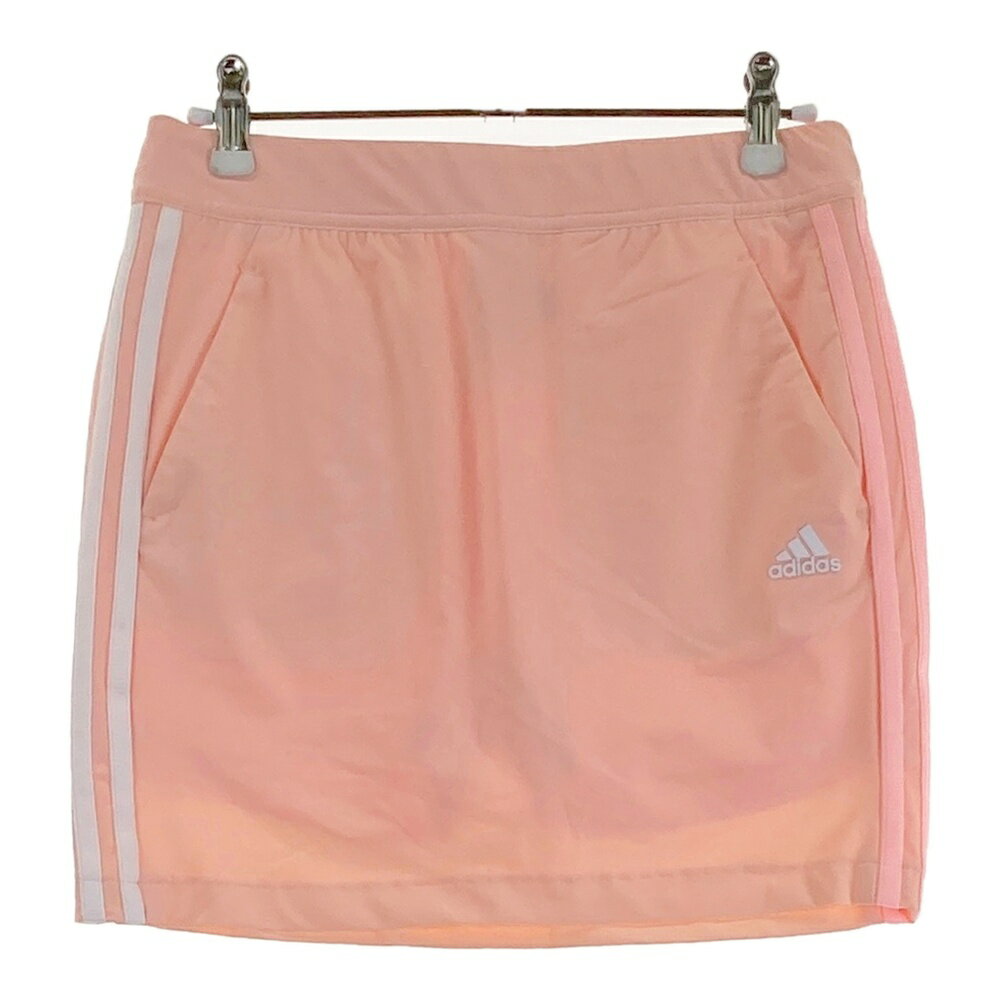 ADIDAS GOLF アディダスゴルフ インナー付 スカート ピンク系 M 【中古】ゴルフウェア レディース