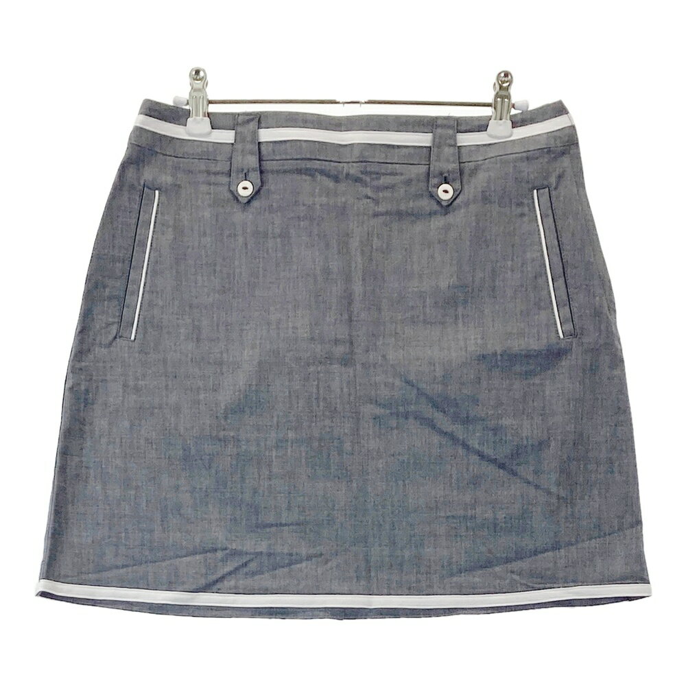 ADIDAS GOLF アディダスゴルフ N48496 ストレッチスカート グレー系 L/G 【中古】ゴルフウェア レディ..