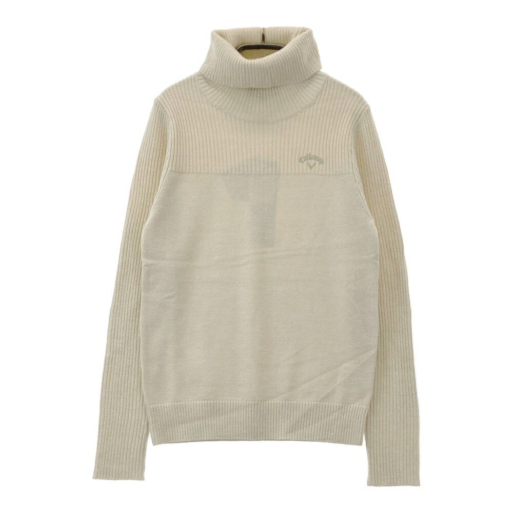 CALLAWAY キャロウェイ 2023年モデル タートルネック ニットセーター ゴールド系 S 【中古】ゴルフウェ..