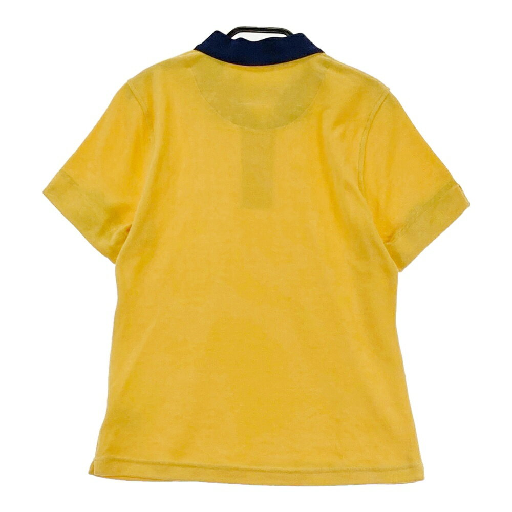 HORN GMT ホーン ガーメント 半袖ポロシャツ パイル地 イエロー系 M 【中古】ゴルフウェア レディース
