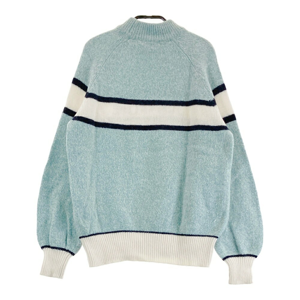 JUN&ROPE ジュン アンド ロペ モックネック長袖ニットセーター ブルー系 【中古】ゴルフウェア レディース