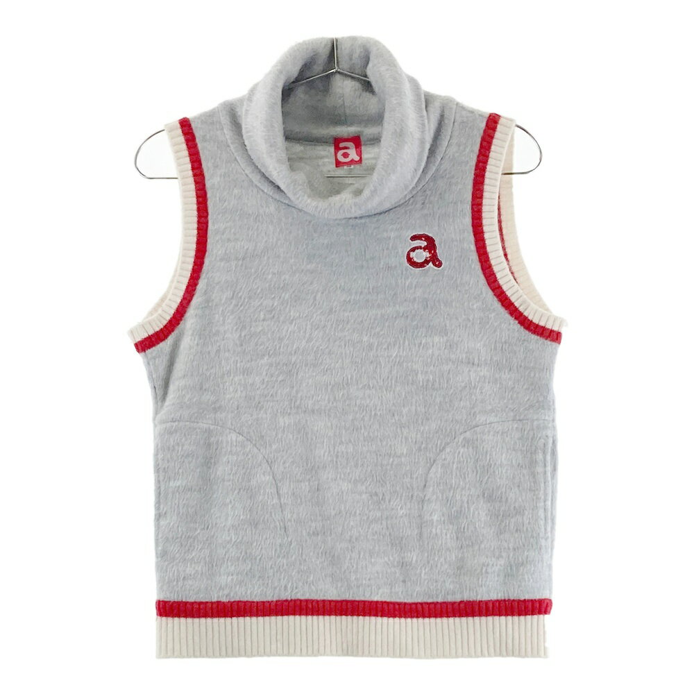 ARCHIVIO アルチビオ ; タートルネック ニットベスト グレー系 40 【中古】ゴルフウェア レディース