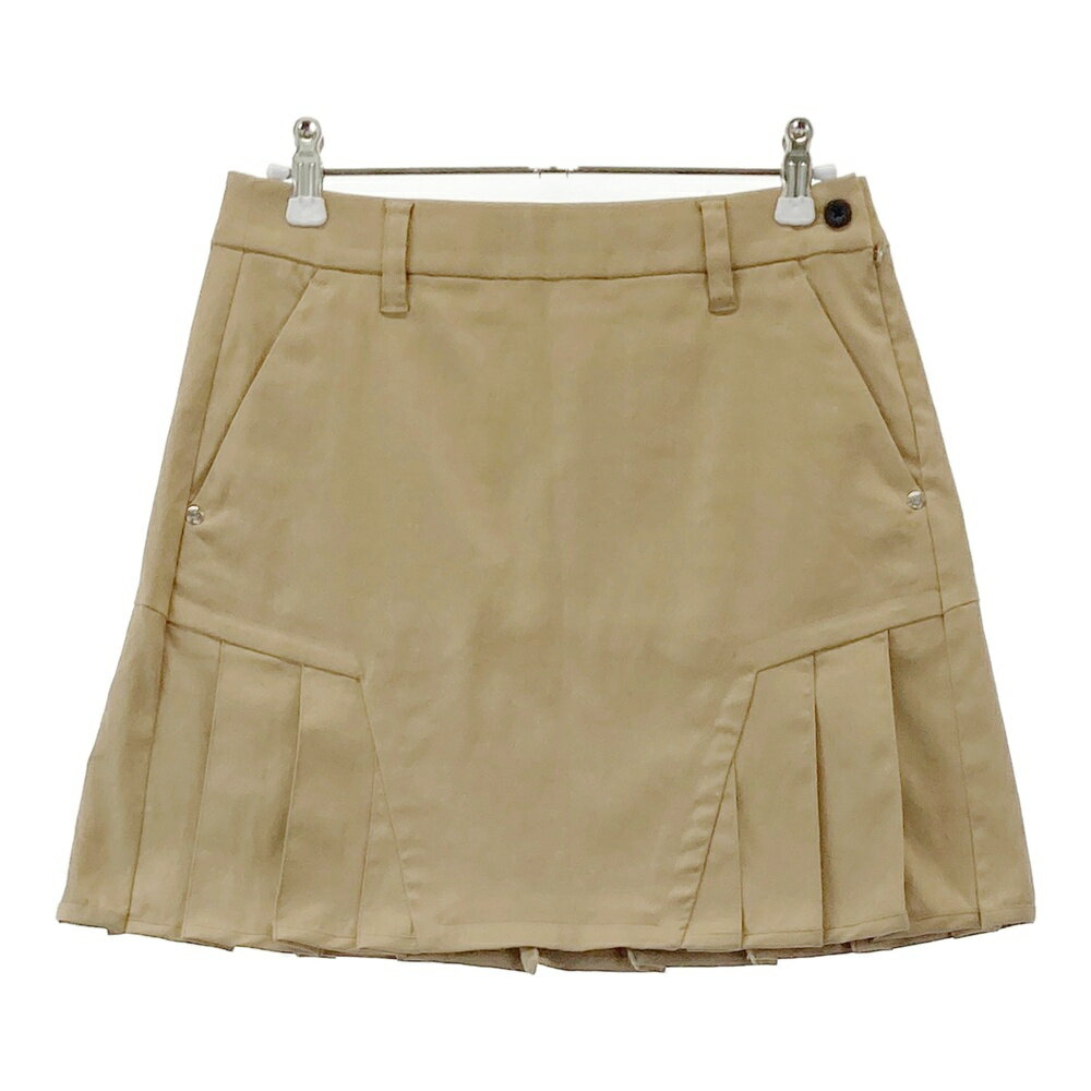 BRIEFING GOLF ブリーフィング 2024年モデル プリーツスカート ベージュ系 S 【中古】ゴルフウェア レ..