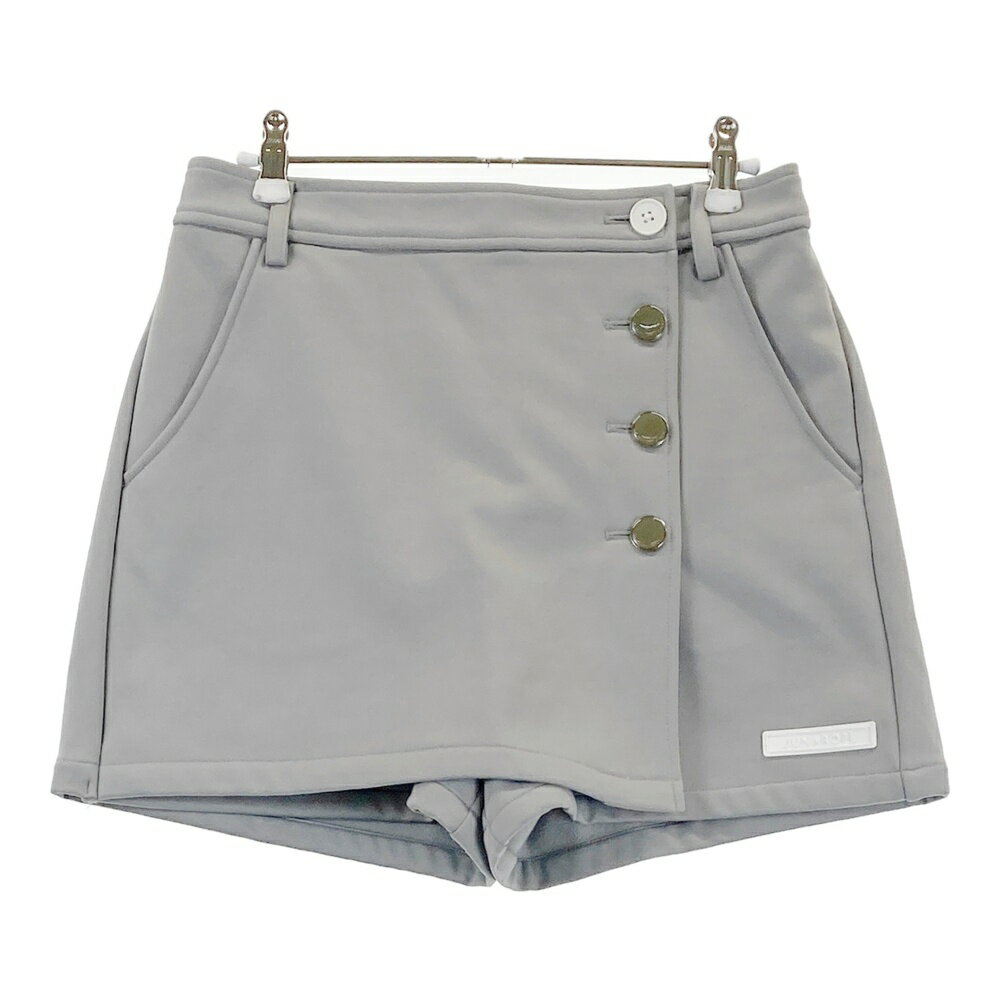 JUN&ROPE ジュン アンド ロペ 裏フリース キュロットスカート グレー系 M 【中古】ゴルフウェア レディース
