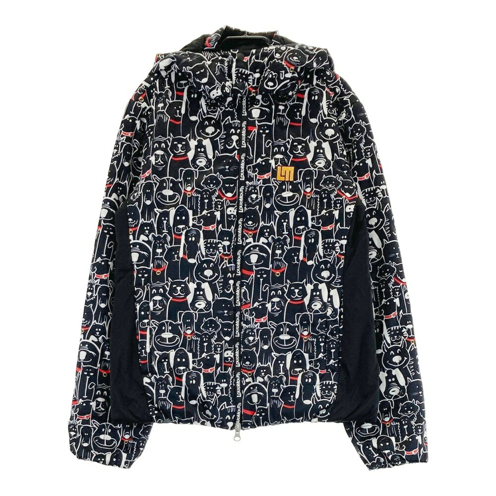 LOUD MOUTH ラウドマウス 2WAY フード付 長袖中綿ジャケット Mutts Red Collars ブラック系 M 【中古】ゴルフウェア レディース