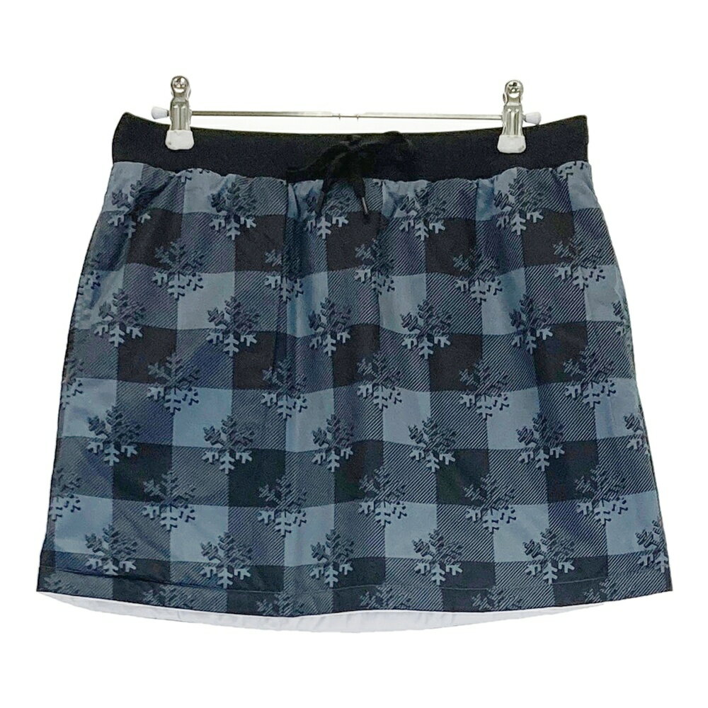 KAPPA GOLF カッパゴルフ リバーシブル 中綿スカート 総柄 グレー系 M 【中古】ゴルフウェア レディース